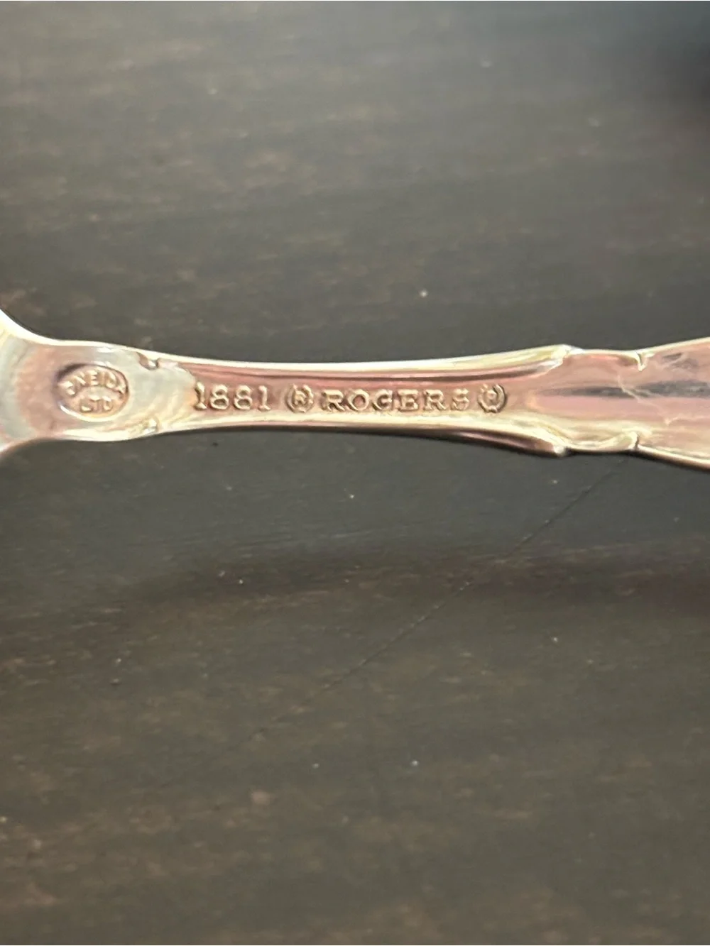 1881 rogers set of 7 small stainless spoons